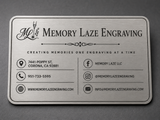 Business Card Metal (25 Qty)
